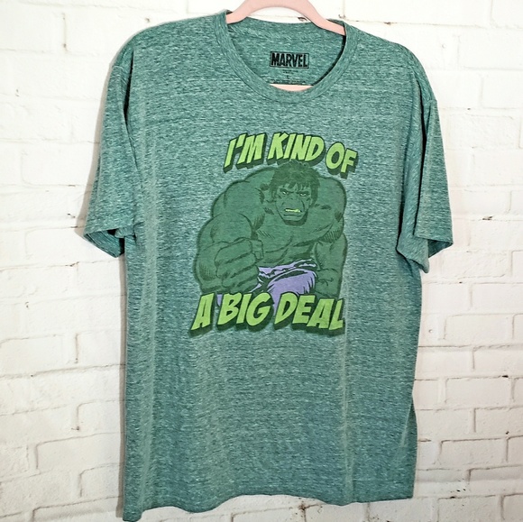 MARVEL HULK GRAPHIC TEE GREEN LARGE - Picture 2 of 6